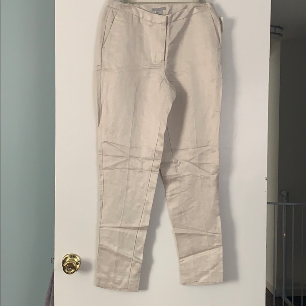 New Cream linen trousers